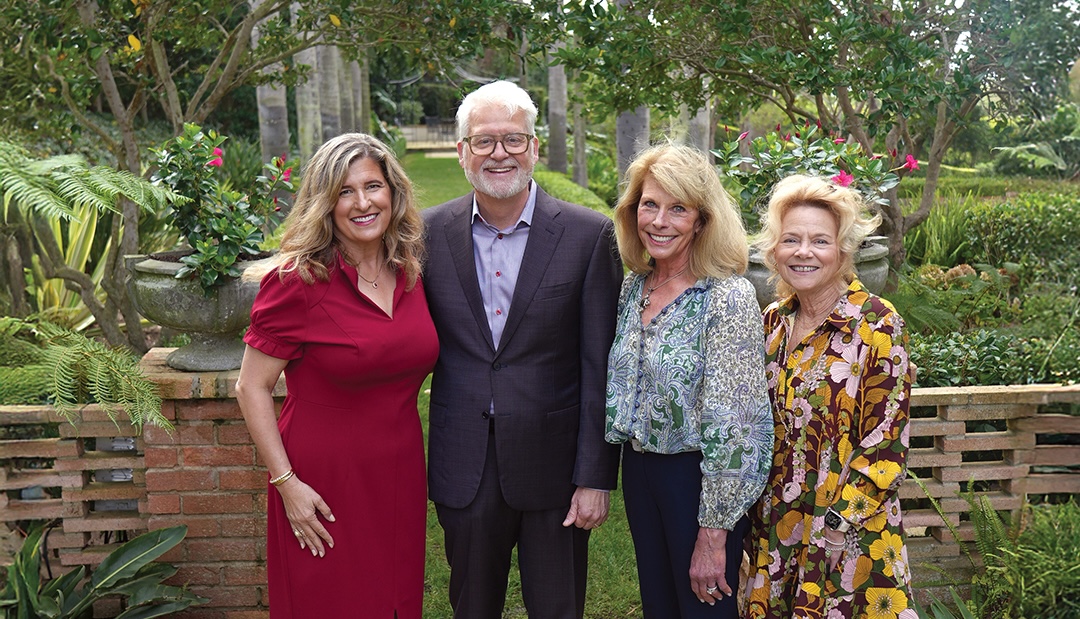 Charity Ball chair Caroline Wohl; Steve Jennings, executive director of the Rady Children’s Hospital Foundation; Lisa Peckham, Rady Children’s Hospital Foundation Board of Trustees; and JoAnne Auger, RN, CHPPN, Rady Children’s Health’s Peckham Center for Cancer & Blood Disorders