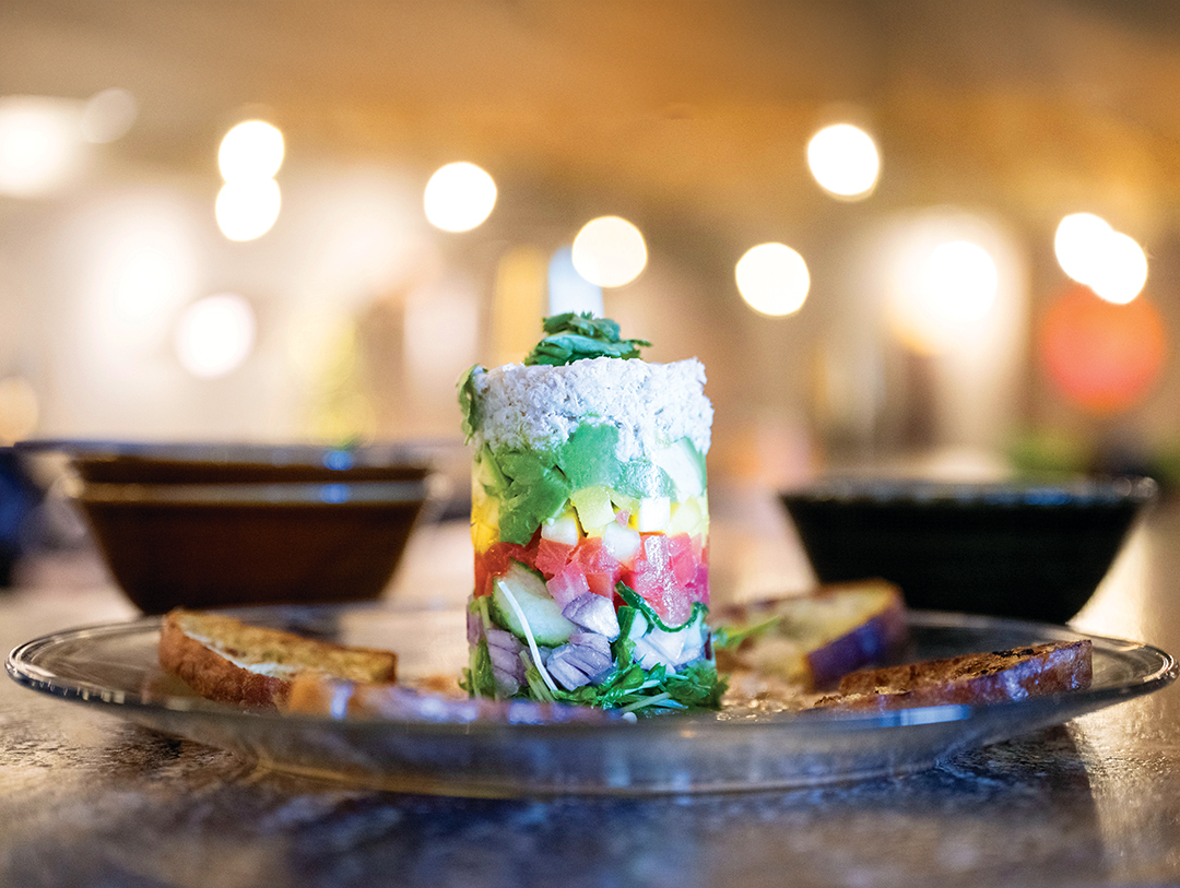 Roppongi Restaurant & Lounge’s Polynesian Crab Stack