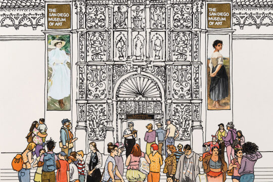 ori Mitchell, Anticipation, 2025. Inkjet print and watercolor on paper.