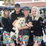 Lynda Kerr, Natalie Soracco, Maria Delgado, and Marie Green with Milo