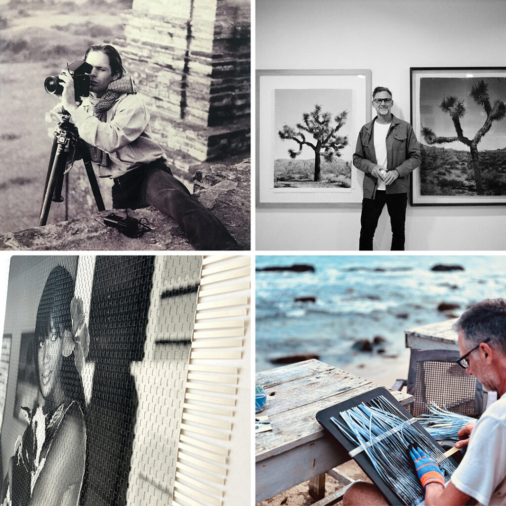 ABOVE, CLOCKWISE FROM TOP LEFT Fernando Bengoechea, Marcelo Bengoechea, photoraphy 
by Pepe Diaz; Marcelo at work, Naomi Detail 1, courtesy of The Studio at Fernando Bengoechea