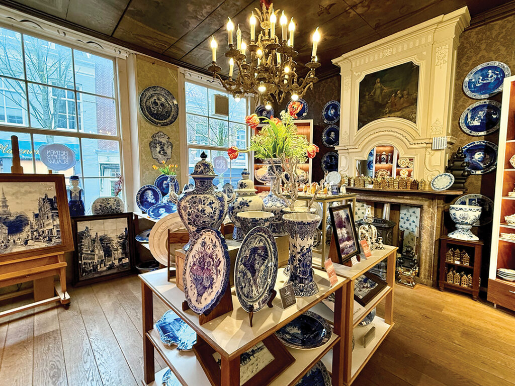 Strolling the shops in Delft, it’s easy to find fine examples of their famous blue and white pottery