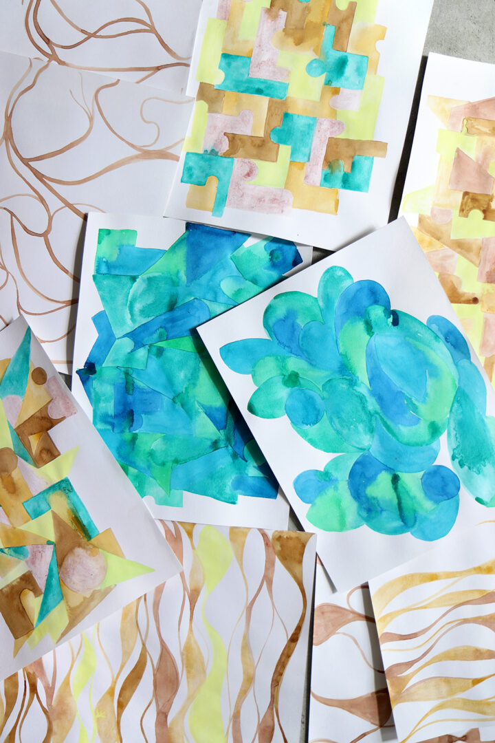 Eskayel’s wallpaper designs are informed by Campanaro’s original watercolors. As a surfer, Campanaro decamps to exotic locations for waves and artistic inspiration. The portfolio includes more than 800 patterns based on original art.