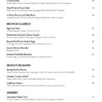 Mother's Day Brunch Menu at A.R. Valentien