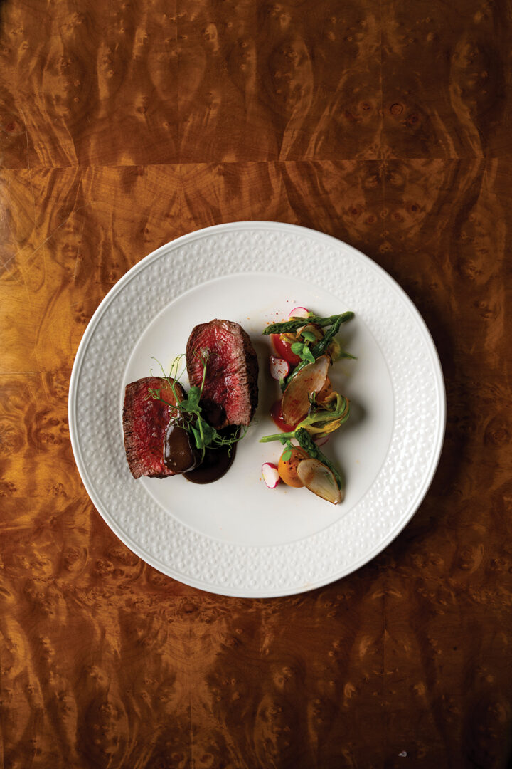Certified Angus Beef Filet: Summer Vegetables, Ensenada Wine Sauce