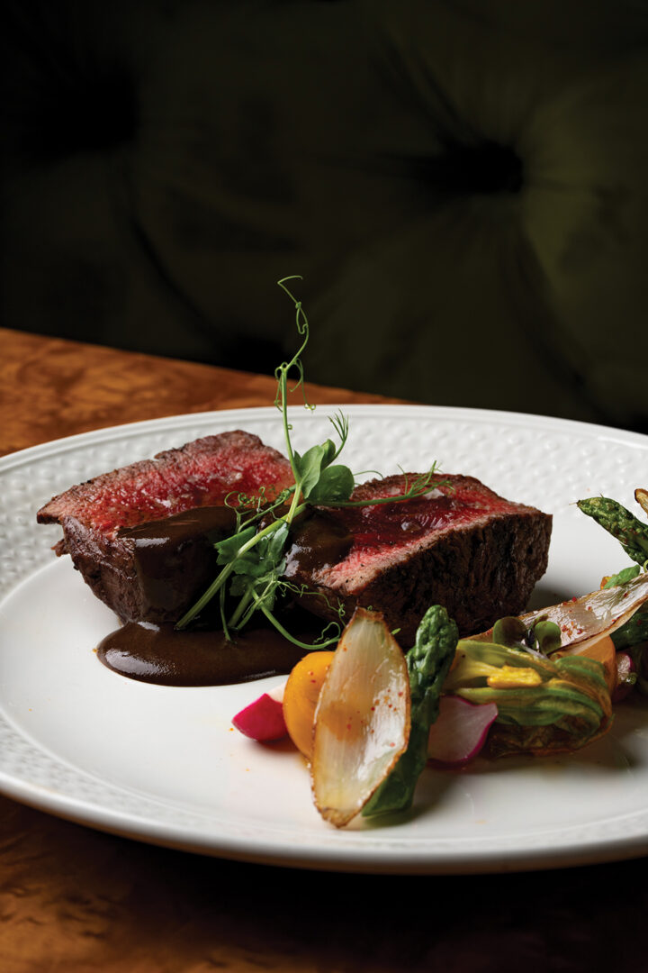 Certified Angus Beef Filet: Summer Vegetables, Ensenada Wine Sauce