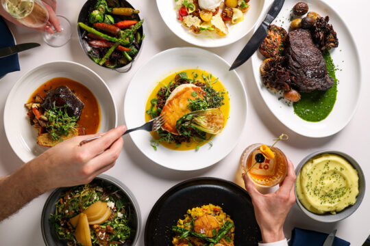 ARLO's dinner spread