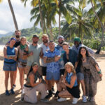 Castaways posed on the beach, as seen on Chopped Castaways: Season 1
