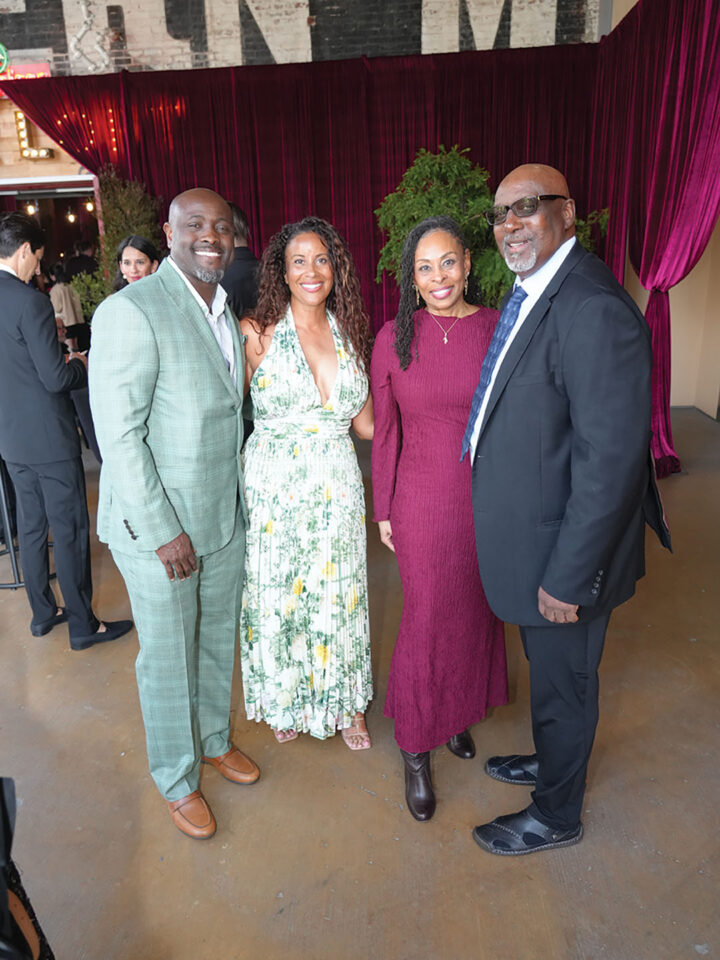 Tony Gwynn Jr. and Alyse Gwynn, April Wynne, and Garry Templeton