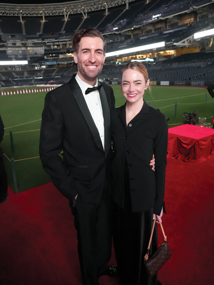 Dave McCary and Emma Stone