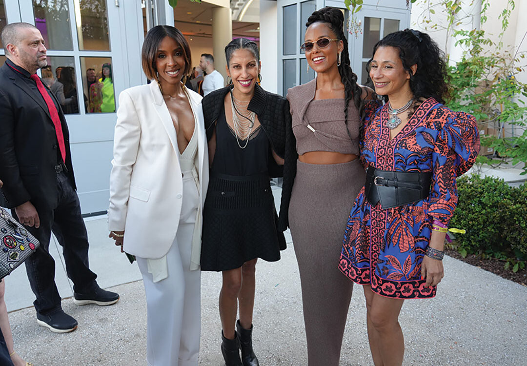 Kelly Rowland, Shahka Gillin, Alicia Keys, and Maya Torres