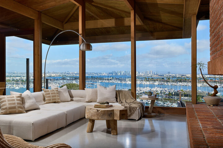 This 3-bedroom, 4-bath, 2,527-square-foot home at 3016 Rogers Street in Point Loma is by architect Kendrick Bangs Kellogg. It is listed for $5,980,000