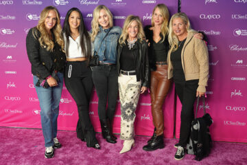 Andrea Lee, Kishele Shipley, Laura Barry, Pam Theodakis, Tara Slettengren, and Lila Jarvis