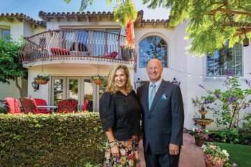 Jenny and Mike McGowan at home in La Jolla
