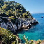 Adventurous souls can hike the curving path along waterfront cliffs in Cap Ferrat, where the bluest of waters beckon visitors for a quick dip