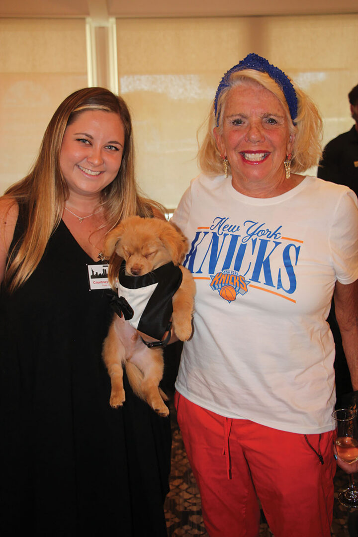 Courtney Williams and Ally Harney with Elliot