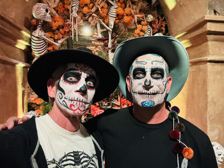 A trip to the cemeteries of Oaxaca was even more festive when we were properly decked out