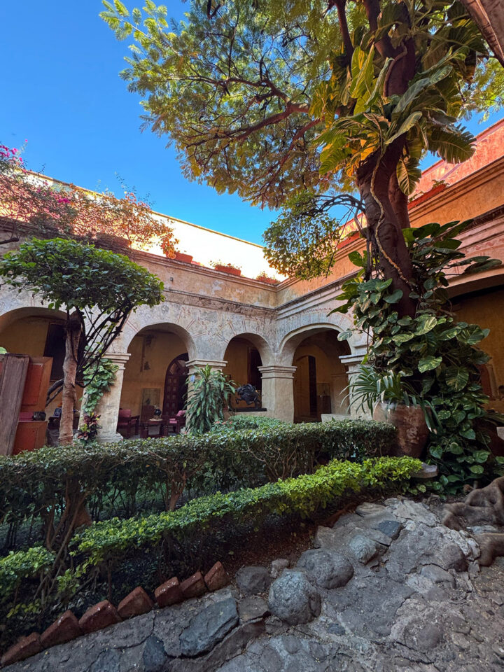 The interior courtyards of Hotel Quinta Real Oaxaca conjure images of days long ago in the city's history