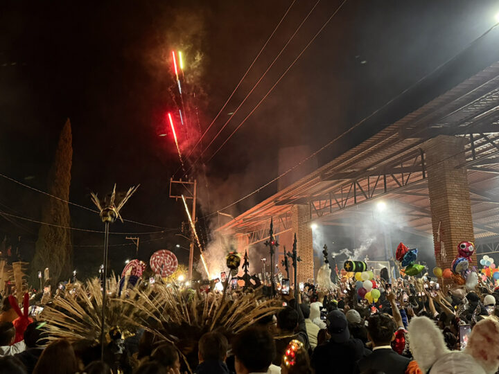 Fireworks, elaborate costumes and plenty of joy fill the air at the Battle of the Bands celebration