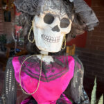 Catrina skeletons are everywhere throughout the streets of Oaxaca during Dia de los Muertos