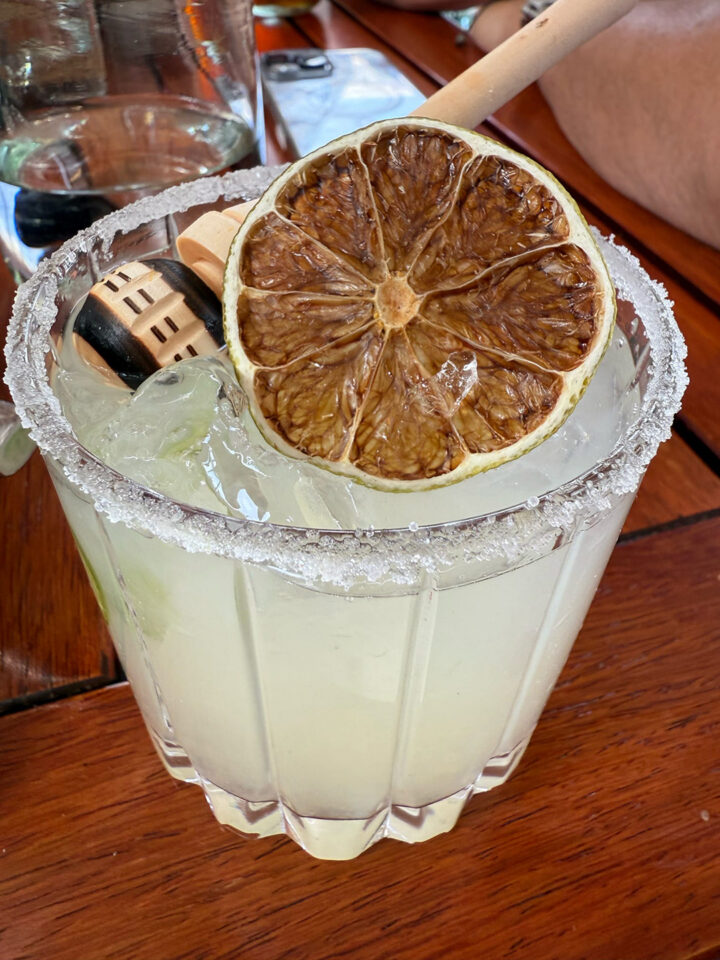 Even the margaritas in Oaxaca are an elevated experience during Dia de los Muertos