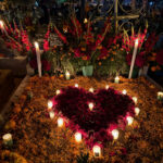 Visiting the local cemeteries at night was a rare and special way to celebrate with the locals