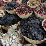 Strolling the aisles of Mercado 20 de Noviembre, these locally grown dried chiles were ready ingredients for the region’s famous mole dishes